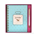 Spiral Notebooks with Pen and Necklace Gift Set